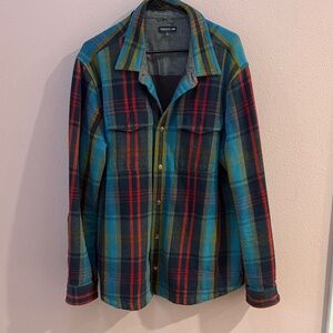 Toad&Co Men's Vibrant Plaid Shirt Jacket